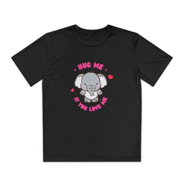 Youth Elephant Graphic Tee - "Hug Me If You Love Me"
