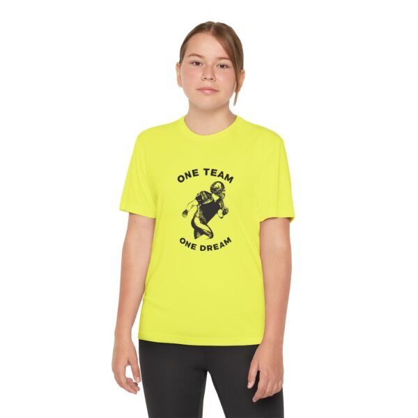 Youth Competitor Tee - One Team One Dream Football Shirt for Young Athletes