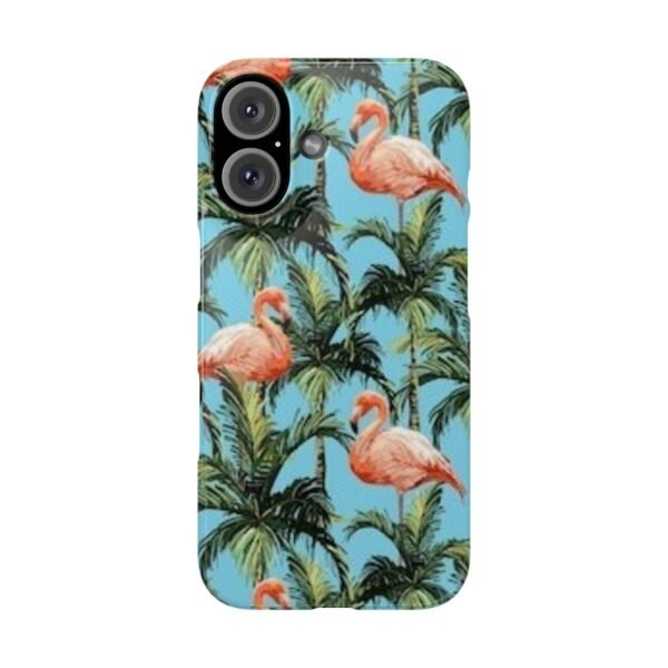 Tropical Flamingo Phone Case, Slim Case, Beach Vibes, Summer Accessory, Gift for Her, Travel Lover, Phone Accessories