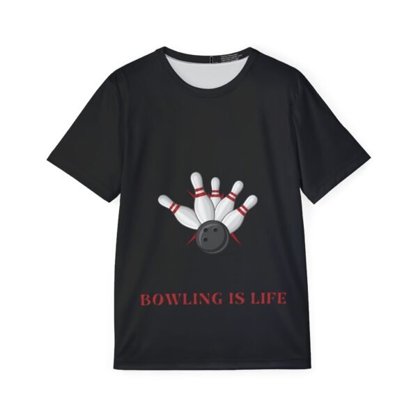 Bowling Themed Men's Sports Jersey - 'Bowling is Life' - Perfect for Enthusiasts