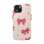 Chic Bow Phone Case, Stylish Phone Cover, Gift for Her, Trendy Tech Accessory, Cute Bow Design, Durable Phone Case