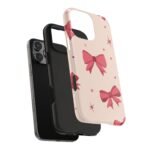 Chic Bow Phone Case, Stylish Phone Cover, Gift for Her, Trendy Tech Accessory, Cute Bow Design, Durable Phone Case