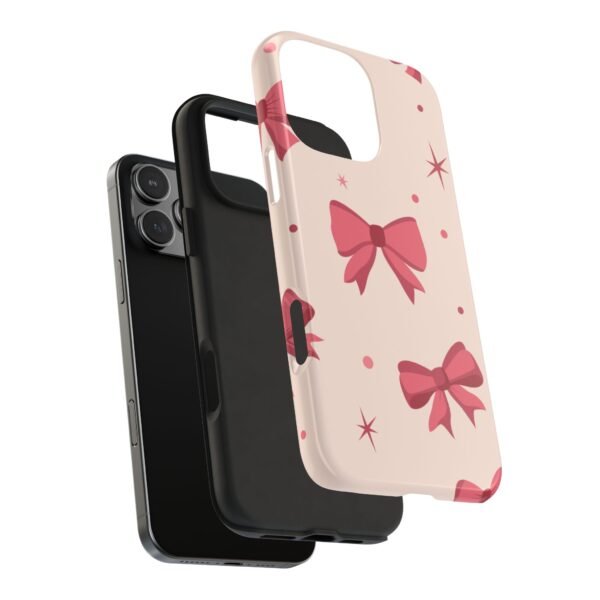 Chic Bow Phone Case, Stylish Phone Cover, Gift for Her, Trendy Tech Accessory, Cute Bow Design, Durable Phone Case