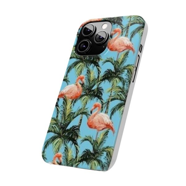 Tropical Flamingo Phone Case, Slim Case, Beach Vibes, Summer Accessory, Gift for Her, Travel Lover, Phone Accessories