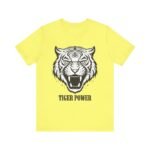 Tiger Power Unisex Jersey Tee - Bold Graphic T-Shirt for Animal Lovers