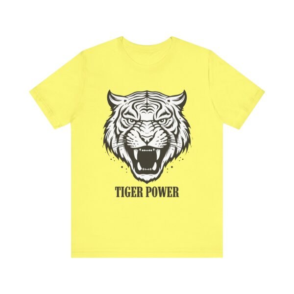 Tiger Power Unisex Jersey Tee - Bold Graphic T-Shirt for Animal Lovers