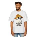 Men's Heavy Oversized Tee - Cool Cat Graphic T-Shirt