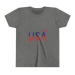 Patriotic Youth Short Sleeve Tee - USA Design for Fourth of July & Independence Day Celebrations