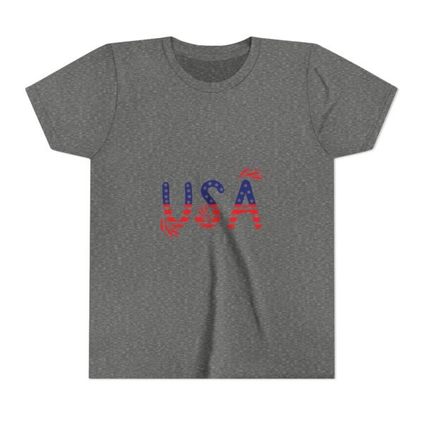Patriotic Youth Short Sleeve Tee - USA Design for Fourth of July & Independence Day Celebrations