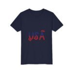 Patriotic Youth Short Sleeve Tee - USA Design for Fourth of July & Independence Day Celebrations