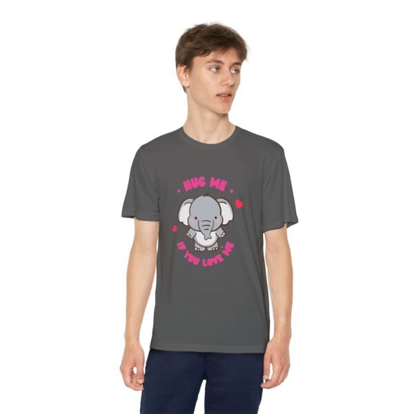 Youth Elephant Graphic Tee - "Hug Me If You Love Me"