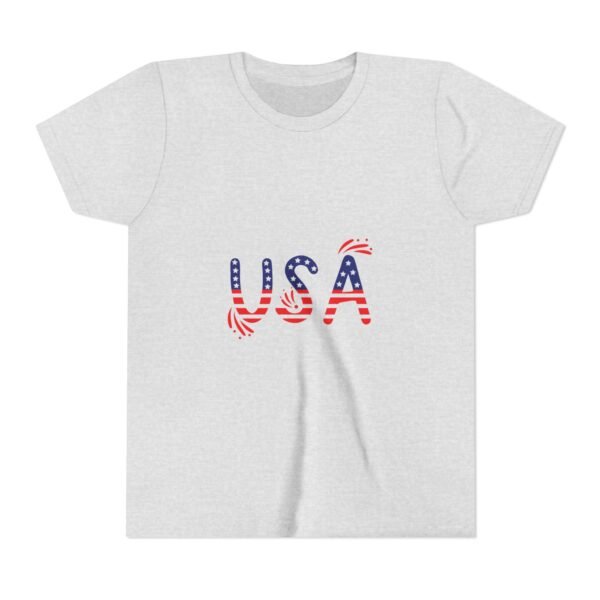 Patriotic Youth Short Sleeve Tee - USA Design for Fourth of July & Independence Day Celebrations