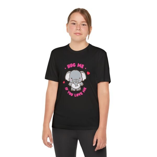 Youth Elephant Graphic Tee - "Hug Me If You Love Me"
