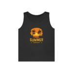 Summer Sunset Unisex Heavy Cotton Tank Top - Tropical Vibe Beachwear