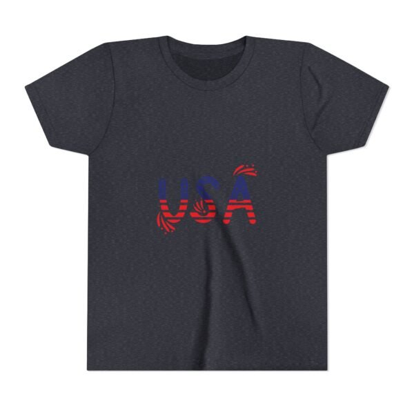 Patriotic Youth Short Sleeve Tee - USA Design for Fourth of July & Independence Day Celebrations