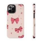 Chic Bow Phone Case, Stylish Phone Cover, Gift for Her, Trendy Tech Accessory, Cute Bow Design, Durable Phone Case