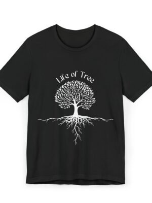 Life of Tree Unisex Jersey T-Shirt - Nature-Inspired Tee for Eco-Lovers