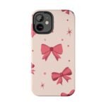 Chic Bow Phone Case, Stylish Phone Cover, Gift for Her, Trendy Tech Accessory, Cute Bow Design, Durable Phone Case