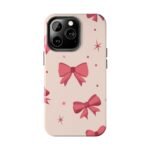 Chic Bow Phone Case, Stylish Phone Cover, Gift for Her, Trendy Tech Accessory, Cute Bow Design, Durable Phone Case