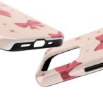 Chic Bow Phone Case, Stylish Phone Cover, Gift for Her, Trendy Tech Accessory, Cute Bow Design, Durable Phone Case