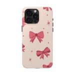 Chic Bow Phone Case, Stylish Phone Cover, Gift for Her, Trendy Tech Accessory, Cute Bow Design, Durable Phone Case