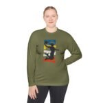 Unisex Lightweight Long Sleeve Tee – Basketball Dunk Design