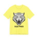 Tiger Power Unisex Jersey Tee - Bold Graphic T-Shirt for Animal Lovers