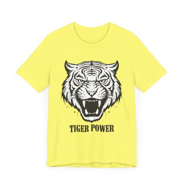 Tiger Power Unisex Jersey Tee - Bold Graphic T-Shirt for Animal Lovers