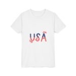 Patriotic Youth Short Sleeve Tee - USA Design for Fourth of July & Independence Day Celebrations