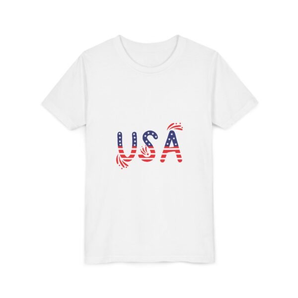 Patriotic Youth Short Sleeve Tee - USA Design for Fourth of July & Independence Day Celebrations