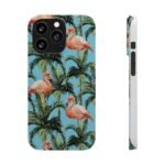 Tropical Flamingo Phone Case, Slim Case, Beach Vibes, Summer Accessory, Gift for Her, Travel Lover, Phone Accessories