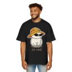 Men's Heavy Oversized Tee - Cool Cat Graphic T-Shirt