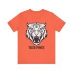 Tiger Power Unisex Jersey Tee - Bold Graphic T-Shirt for Animal Lovers