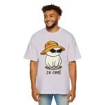 Men's Heavy Oversized Tee - Cool Cat Graphic T-Shirt