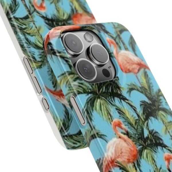 Tropical Flamingo Phone Case, Slim Case, Beach Vibes, Summer Accessory, Gift for Her, Travel Lover, Phone Accessories