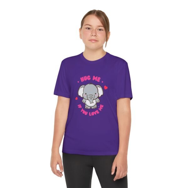 Youth Elephant Graphic Tee - "Hug Me If You Love Me"