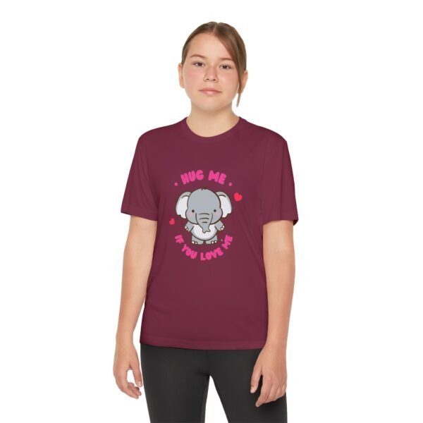 Youth Elephant Graphic Tee - "Hug Me If You Love Me"